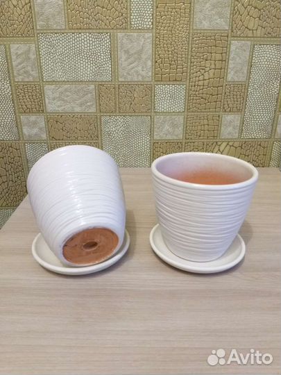 Цветочный горшок керамика для фиалок и других небо