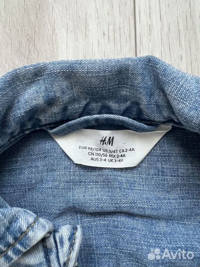 Пиджак джинсовый для девочки 98