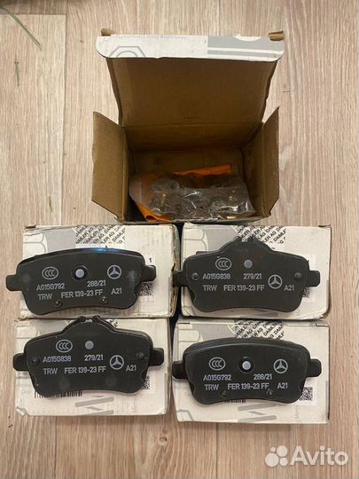Колодки тормозные Mercedes GLE W166 A0074207720
