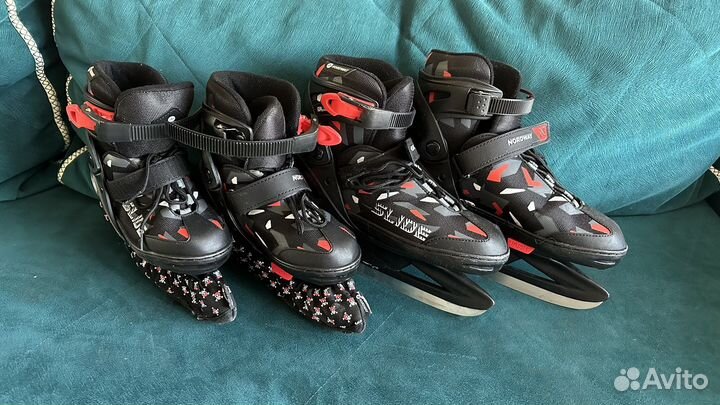 Коньки детские раздвижные