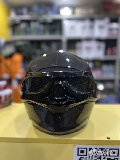 Мотошлем EXO-tech EVO carbon solid, цвет Карбон