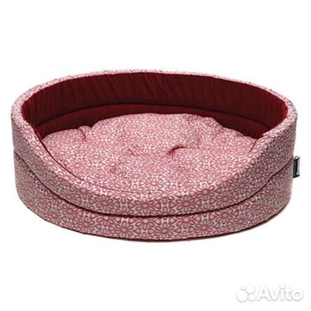 Лежанка comfy daisy M (54х46х16 см), узор красного