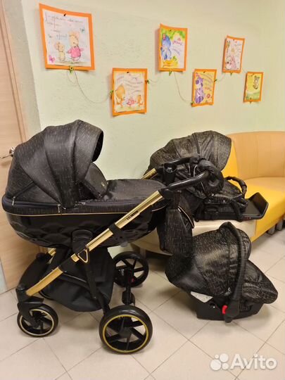 Эксклюзивная коляска Bebe mobile Castello 3 в 1