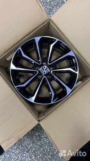 Диски r15 Polo Rapid Black Machined (Германия)