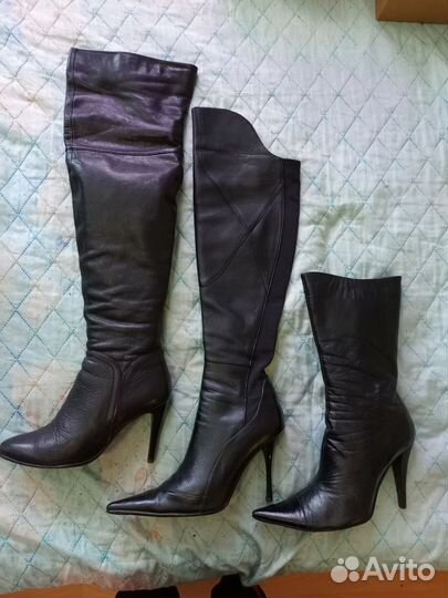 Сапоги женские 38-39 размер б/у