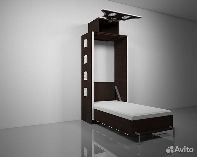 Подъемная откидная шкаф кровать домик детская Б-26