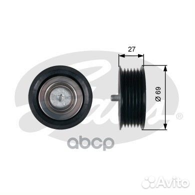 Ролик руч.ремня mercedes sprinter mot.OM642 09