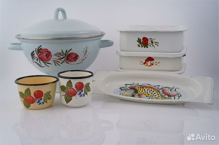 Эмалированная посуда СССР