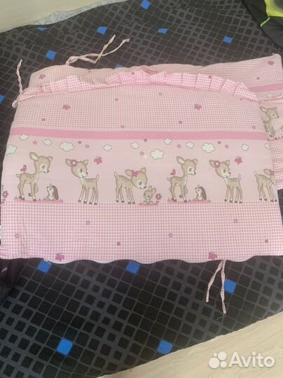 Детский матрас + бортики на кроватку