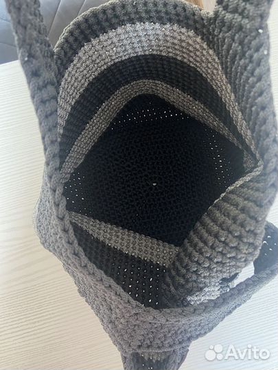 Сумка шопер вязаная