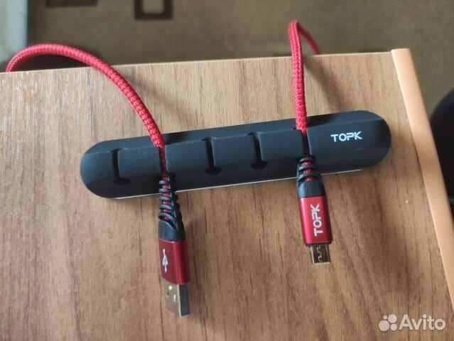 Topk L16 Кабельный органайзер силиконовый usb-кабе