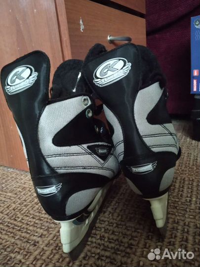 Коньки хоккейные детские раздвижные