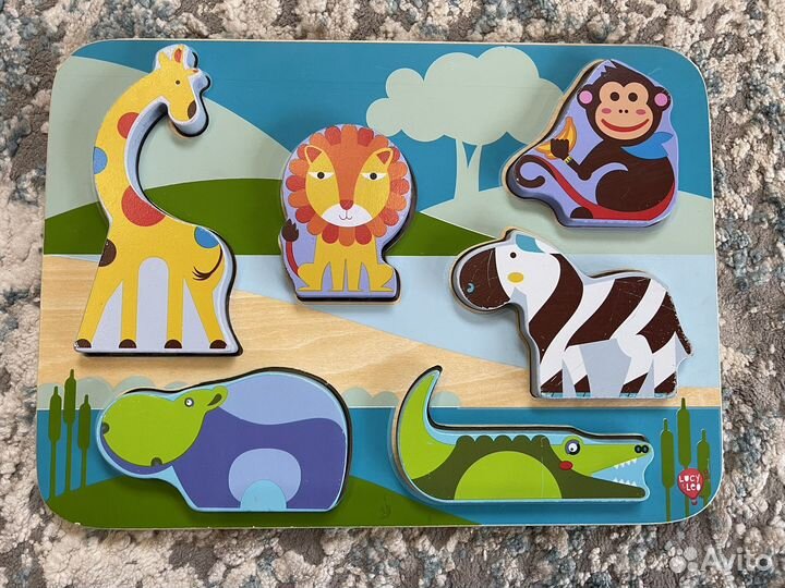 Развивающие деревянные игрушки монтессори