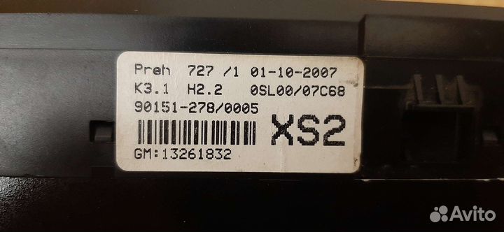 Панель климат контроля на opel corsa