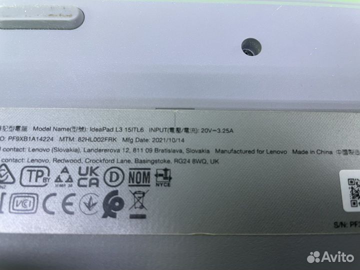 Новый ноутбук Lenovo i3 1115g4