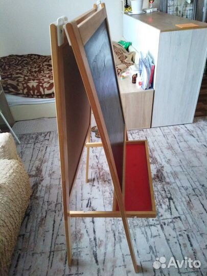 Доска для рисования мелом и маркером двухсторонняя