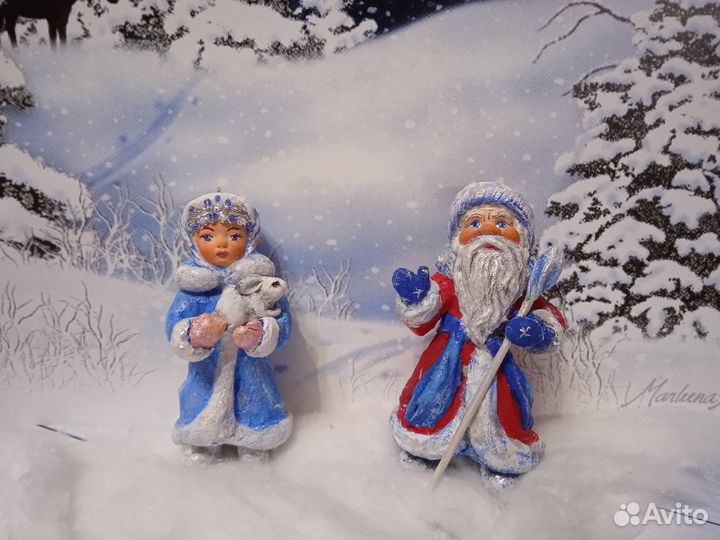 Ёлочная ватная игрушка 