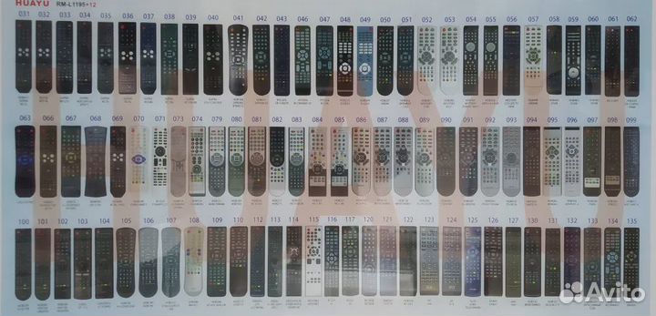 Универсальный пульт для тв huayu RM-L1195+12