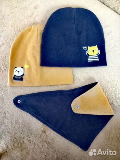 Шапка для мальчика от 0 до 2 лет