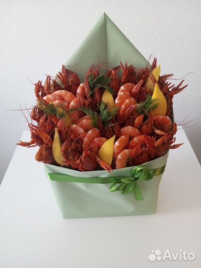 Букеты из рака и мясные букеты