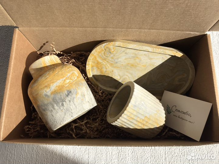 Ваза из гипса подарочный набор