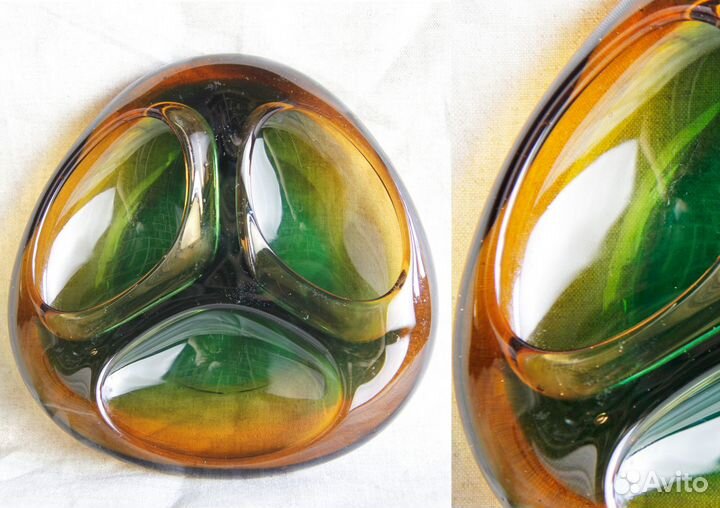 Пепельницы винтажные стеклянные и др