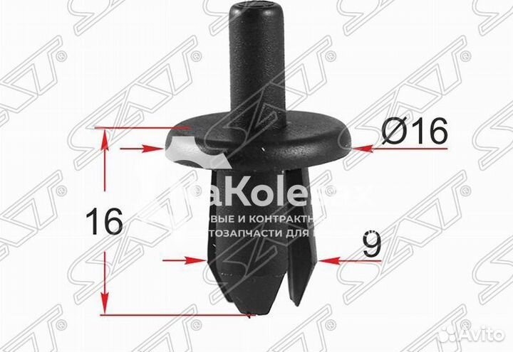 Клипса заклепка volvo (1 шт.)