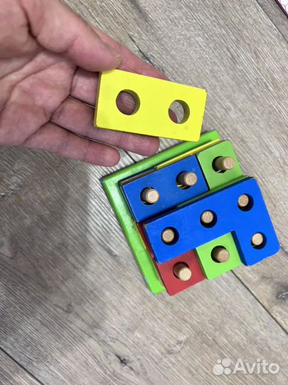 Развивающие деревянные игрушки пакетом