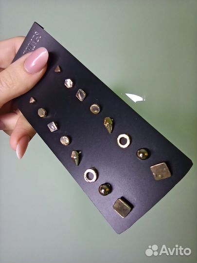 Серьги гвоздики. Набор 8 пар