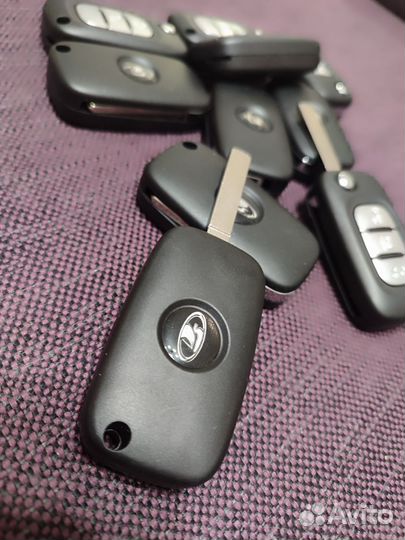 Ключ зажигания выкидной Лада Веста X-rey. Чип 4а