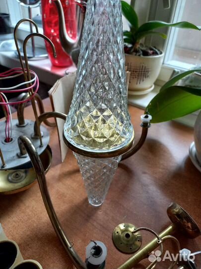 Люстра хрустальная. времен ссср.60-70гг