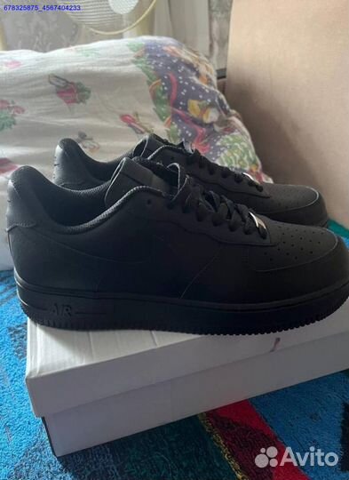 Nike Air Force 1'07 low black Оригинал