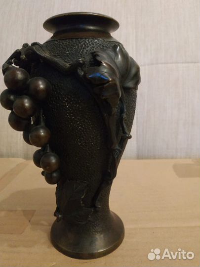 Статуэтка Ваза Япония бронза подпись