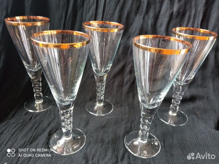 Хрустальные рюмки на ножке СССР