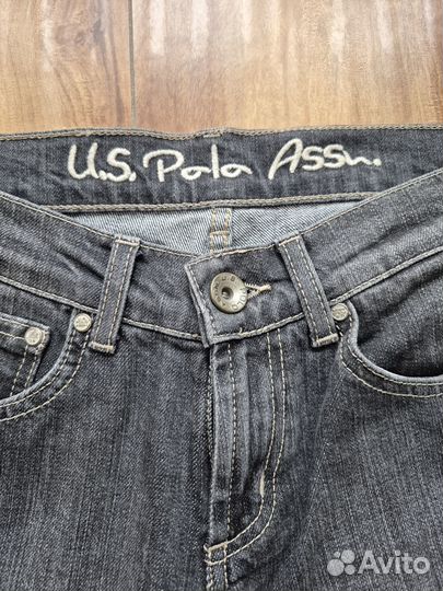 Джинсы серого цвета прямые US Polo Assn, W27 L34