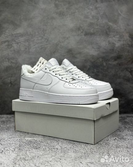 Nike Air Force 1 зимние с мехом