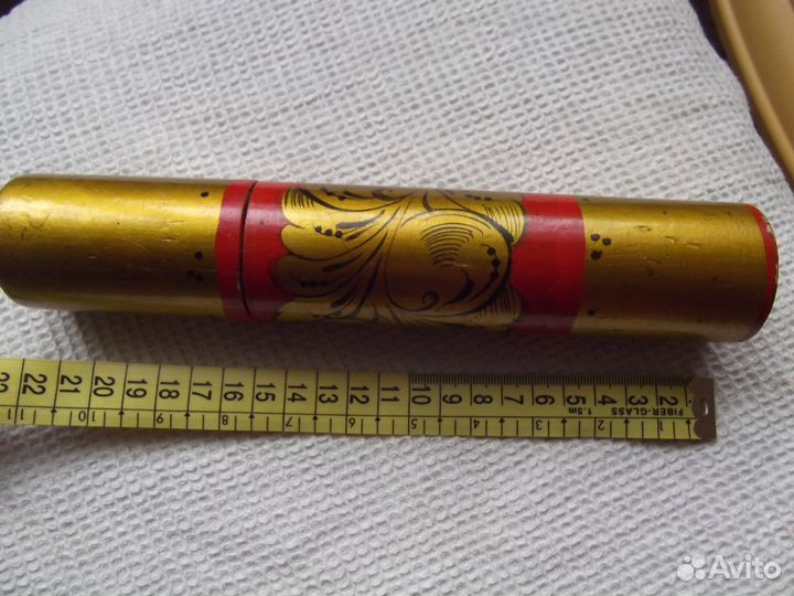 Пенал школьника деревянный с росписью начала 70-х