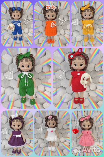 Вязаная кукла ручной работы (на заказ)