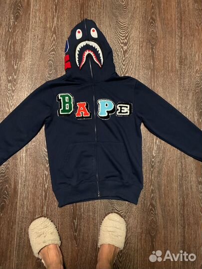 Зип худи bape shark