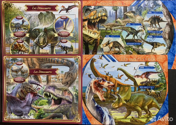 Почтовые марки Динозавры ч.2
