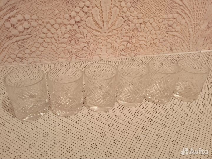 Стопки хрустальные,стеклянные СССР, (торг)