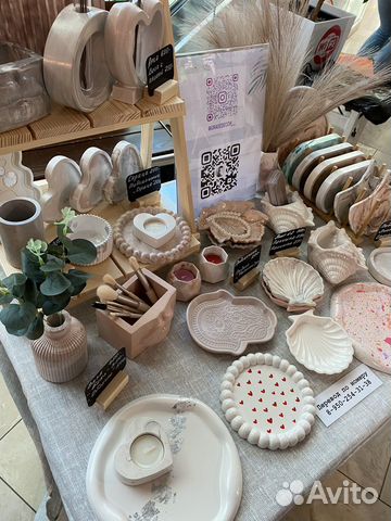 Гипсовые изделия. Вазы. Подносы. Кашпо. Декор