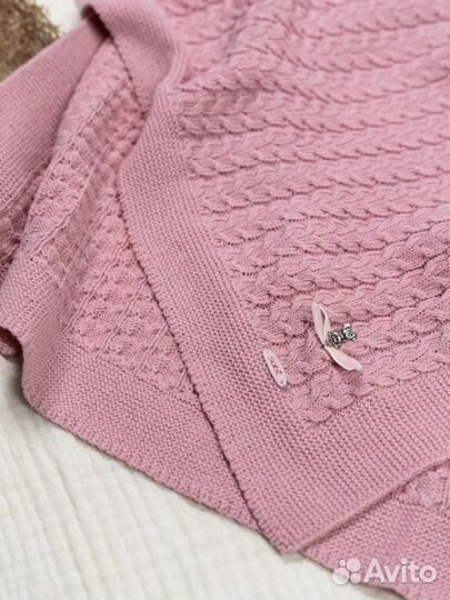 Вязанный плед детский новый