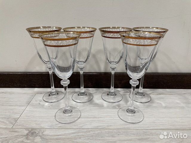 Бокалы с позолотой