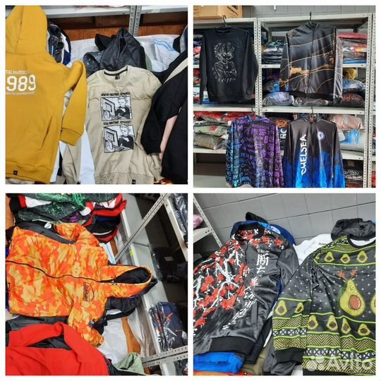 Остатки одежды в розницу