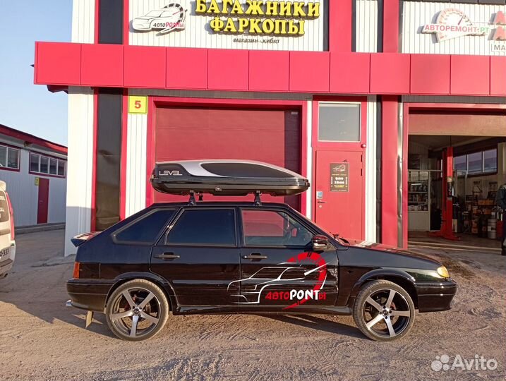 Автобокс Level Касатка 450л на Ваз 2114