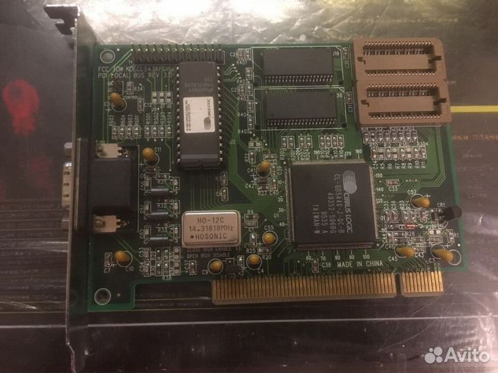 Ретро видеокарта cirrus logic CL-GD5440-J-QC-B