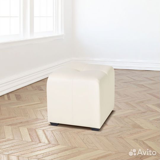 Пуф Николь Светло-Бежевый экокожа