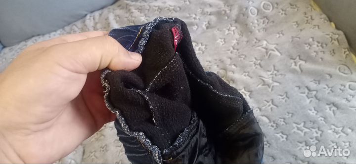 Джинсы для девочки 134 140 утепление с начёсом