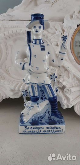 Гжель штоф авторская работа